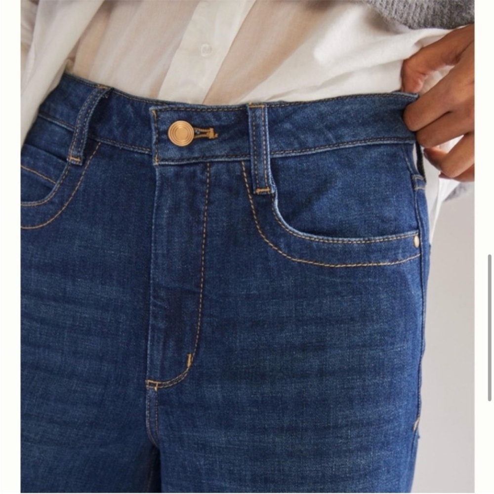 Maeve Women's Wide Leg Light Cream Jeans - Picture 11 of 11